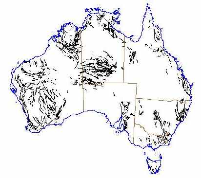 Fault Lines Located in Australia Map data source courtesy : Geoscience Australia 