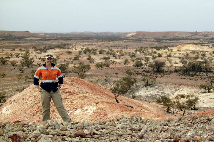 Katie Hulmes on the job at Prominent Hill in the Far North