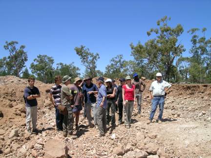 University students from ParisTech, France viewing the Jag Hill 
