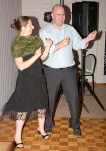 Prudy and Damien Clark swinging to "Sweet Caroline"