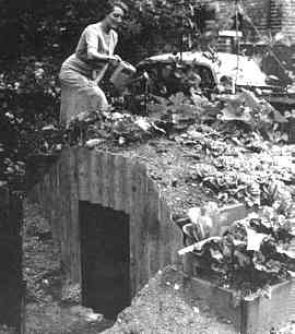 The Anderson Shelter used for safety