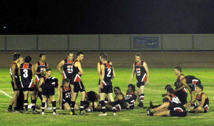 Saints take a breather at quarter time under the lights at Oxiana Oval