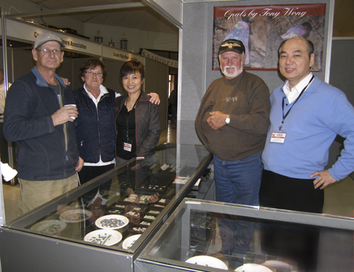 Visitors dropping in on Tony and Ying: Pommy John, Anna Male, Ying Wong, Ken Male and Tony Wong