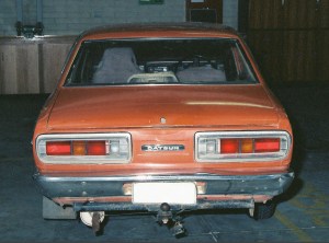The pictures of the Datsun 180B were taken at the time of the initial investigation