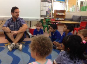 Coober Pedy Area School Kindergarten children learn about 'stranger danger'